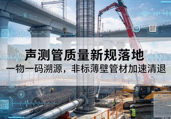 岑巩声测管质量新规落地，一物一码溯源，非标薄壁管材加速清退